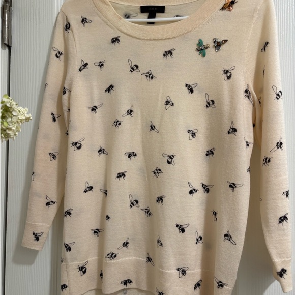 Jcrew Bee Tippi Sweater with jewel embellishments - Picture 5 of 7